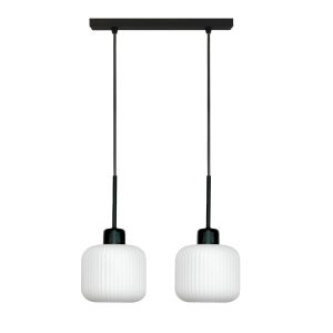 Lampa wisząca sufitowa EDYLIT biały klosz loft 2xE27 BEKA BIANCO 14-968 1048811 Lampa wisząca sufitowa EDYLIT biały klosz loft 2xE27 BEKA BIANCO 14-968 1048811