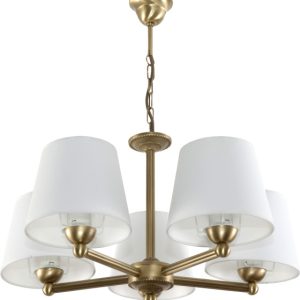 Lampa wisząca sufitowa EDYLIT glamour złota 5xE27 GERARDO 11-740 1048901 Lampa wisząca sufitowa EDYLIT glamour złota 5xE27 GERARDO 11-740 1048901