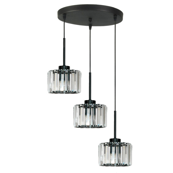Lampa wisząca sufitowa EDYLIT kaskada glamour nowoczesna 3xE27 OMENA 14-952 1005204
