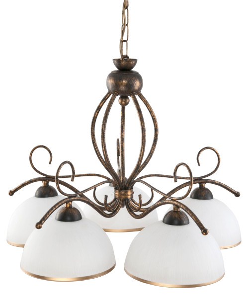 Lampa wisząca sufitowa EDYLIT retro vintage do salonu 5xE27 GOMERA 9-980 1048938