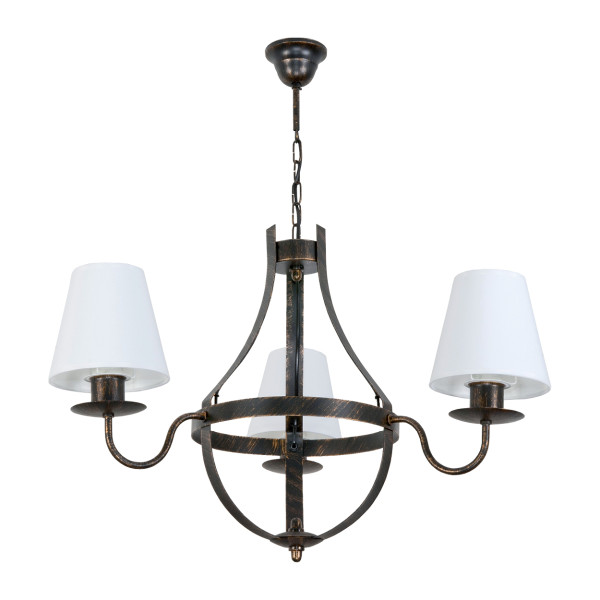 Lampa wisząca sufitowa EDYLIT vintage loft retro 3xE27 RUTH NEGRO 11-912 1004546