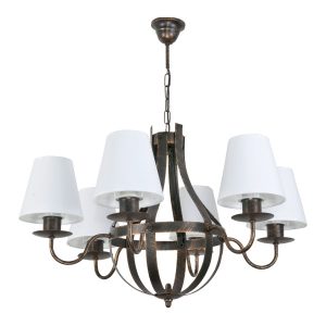 Lampa wisząca sufitowa EDYLIT vintage retro loft 6xE27 RUTH NEGRO 11-919 1004460