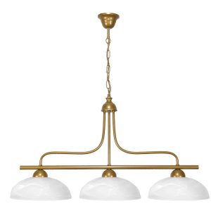 Lampa wisząca sufitowa EDYLIT złota białe klosze 3xE27 NYKS 7-672 nad stół 1004489