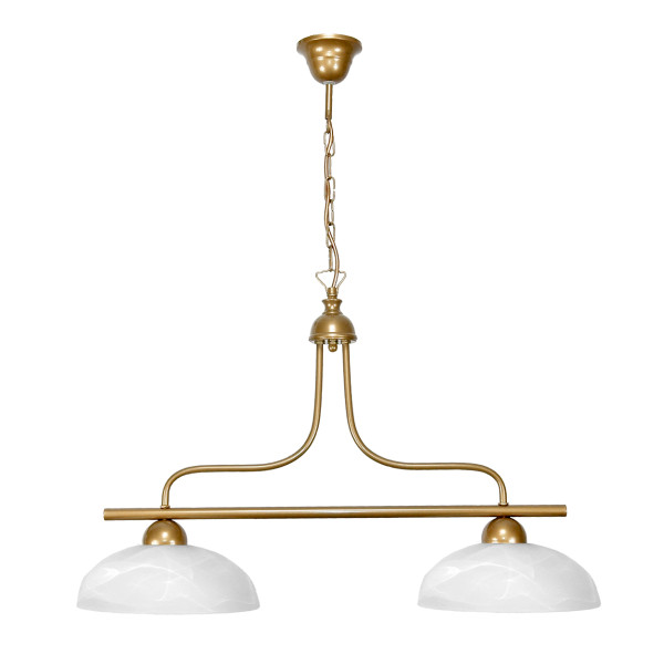 Lampa wisząca sufitowa EDYLIT żyrandol glamour złota LED 2xE27 NYKS 7-678 1004457
