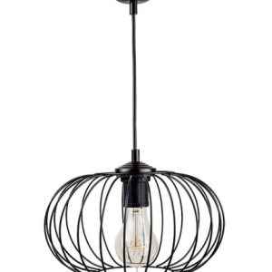Lampa wisząca sufitowa Ellisoide czarna metal nowoczesna loft E27 1x60W 1043608