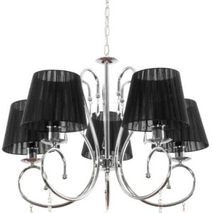 Lampa wisząca sufitowa glamour EDYLIT chrom nowoczesna 5xE27 GINA 11-430 1048851