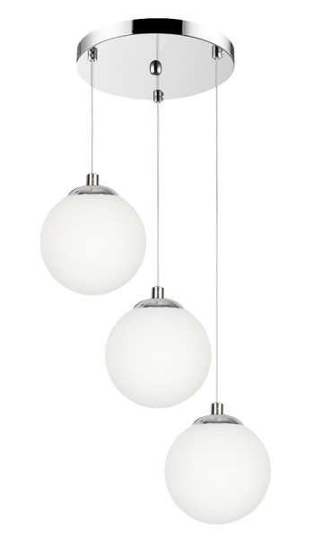 Lampa wisząca sufitowa kaskada LED zwis chrom glamour 3xE14 LEPE 13-572 1048807