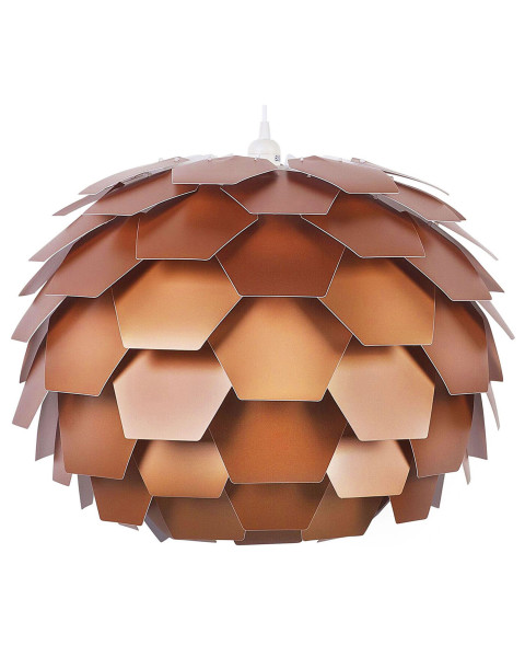 Lampa wisząca sufitowa kwiat miedziana L 537417