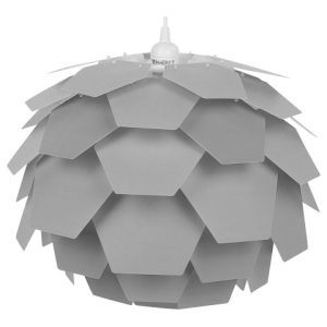 Lampa wisząca sufitowa kwiat szara 60587 Lampa wisząca sufitowa kwiat szara 60587