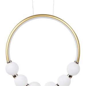 Lampa wisząca sufitowa LED okrągła złota 60636 Lampa wisząca sufitowa LED okrągła złota 60636