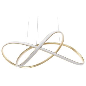 Lampa wisząca sufitowa LED pętla dekoracyjna złota 60719 Lampa wisząca sufitowa LED pętla dekoracyjna złota 60719