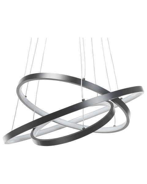 Lampa wisząca sufitowa LED ring czarna 60591