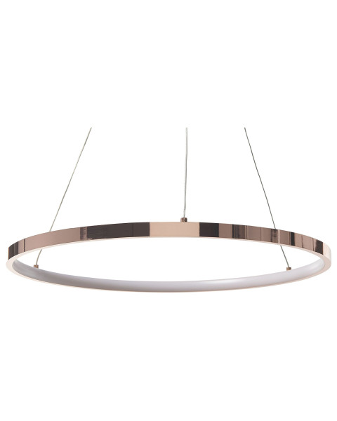 Lampa wisząca sufitowa LED ring różowe złoto 60730