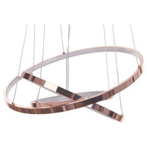 Lampa wisząca sufitowa LED ring różowe złoto 383771 Lampa wisząca sufitowa LED ring różowe złoto 383771