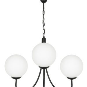 Lampa wisząca sufitowa loft czarna białe kule EDYLIT 3xE14 DODA 14-892 1048979 Lampa wisząca sufitowa loft czarna białe kule EDYLIT 3xE14 DODA 14-892 1048979