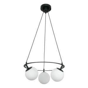 Lampa wisząca sufitowa loft EDYLIT białe kule LED 3xE14 ANKOR 15-362 1005225 Lampa wisząca sufitowa loft EDYLIT białe kule LED 3xE14 ANKOR 15-362 1005225