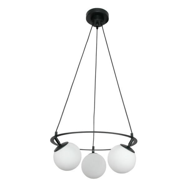 Lampa wisząca sufitowa loft EDYLIT białe kule LED 3xE14 ANKOR 15-362 1005225