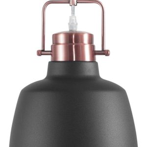 Lampa wisząca sufitowa metalowa grafitowa 142017 Lampa wisząca sufitowa metalowa grafitowa 142017