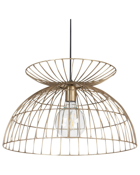 Lampa wisząca sufitowa metalowa mosiężna 142029