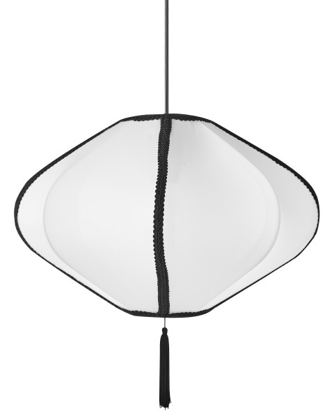 Lampa wisząca sufitowa nylonowa biała 536884