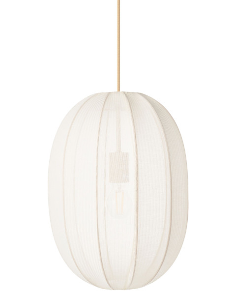 Lampa wisząca sufitowa nylonowa biała 537414