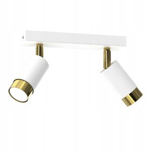 Lampa wisząca sufitowa plafon regulowane spoty biała złota 305752 Lampa wisząca sufitowa plafon regulowane spoty biała złota 305752