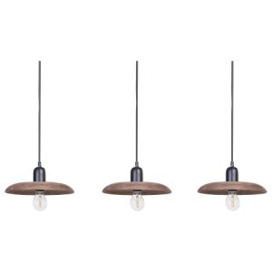 Lampa wisząca sufitowa ręcznie robiona ciemne drewno 142068 Lampa wisząca sufitowa ręcznie robiona ciemne drewno 142068