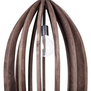 Lampa wisząca sufitowa ręcznie robiona ciemne drewno 142054 Lampa wisząca sufitowa ręcznie robiona ciemne drewno 142054
