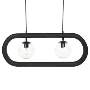 Lampa wisząca sufitowa ręcznie robiona czarna 438275 Lampa wisząca sufitowa ręcznie robiona czarna 438275