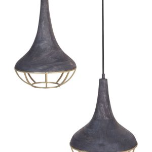 Lampa wisząca sufitowa ręcznie robiona czarna 142047 Lampa wisząca sufitowa ręcznie robiona czarna 142047