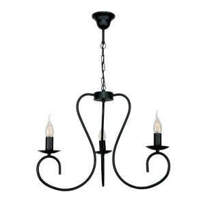 Lampa wisząca sufitowa retro klasyczna czarna EDYLIT 3xE14 PLOMYK 15-522 1048832 Lampa wisząca sufitowa retro klasyczna czarna EDYLIT 3xE14 PLOMYK 15-522 1048832