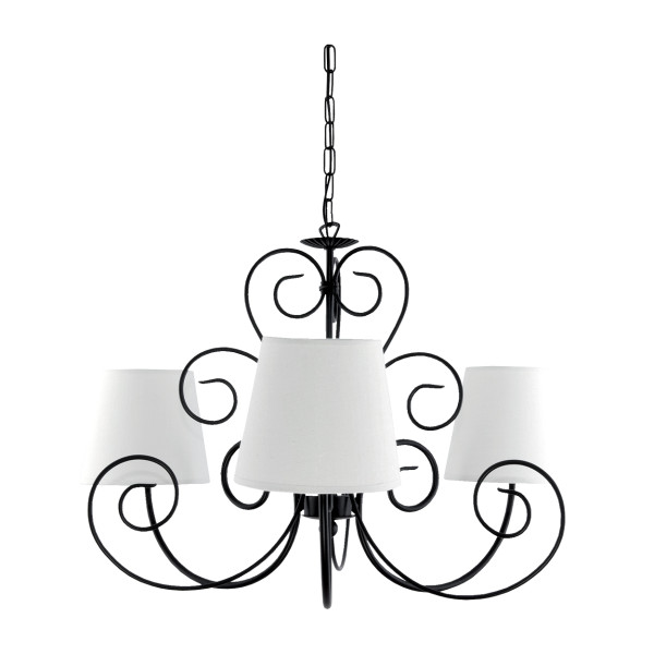 Lampa wisząca sufitowa retro klasyczna czarna EDYLIT 3xE27 MORENA 10-352 1048966