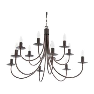 Lampa wisząca sufitowa retro loft vintage EDYLIT 12xE14 LUMEN OLD 710/12 1048809 Lampa wisząca sufitowa retro loft vintage EDYLIT 12xE14 LUMEN OLD 710/12 1048809