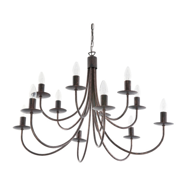 Lampa wisząca sufitowa retro loft vintage EDYLIT 12xE14 LUMEN OLD 710/12 1048809