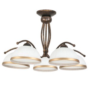 Lampa wisząca sufitowa retro stare złoto EDYLIT do salonu 5xE27 RENOS 1-870 1048841 Lampa wisząca sufitowa retro stare złoto EDYLIT do salonu 5xE27 RENOS 1-870 1048841