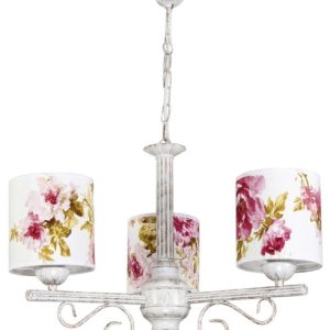 Lampa wisząca sufitowa retro vintage biały abażur EDYLIT 3xE27 MORGAN 9-882 1048846 Lampa wisząca sufitowa retro vintage biały abażur EDYLIT 3xE27 MORGAN 9-882 1048846