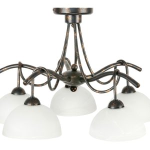 Lampa wisząca sufitowa retro vintage stare złoto EDYLIT 5xE27 HEJDY 10-860 1048957 Lampa wisząca sufitowa retro vintage stare złoto EDYLIT 5xE27 HEJDY 10-860 1048957