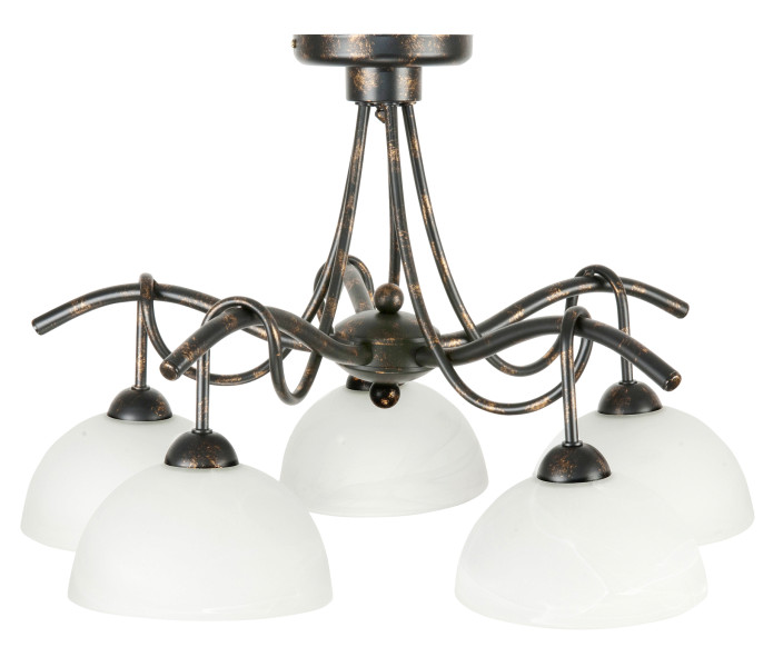 Lampa wisząca sufitowa retro vintage stare złoto EDYLIT 5xE27 HEJDY 10-860 1048957