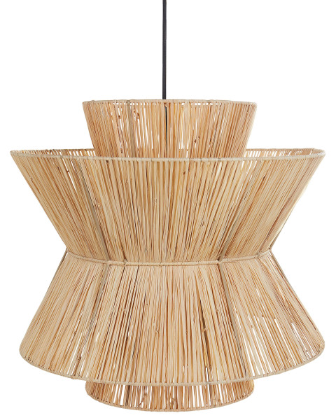 Lampa wisząca sufitowa słomiany klosz naturalna 305809