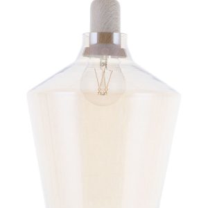 Lampa wisząca sufitowa szklana bursztynowa 60610 Lampa wisząca sufitowa szklana bursztynowa 60610