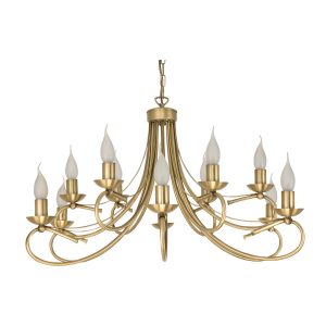 Lampa wisząca sufitowa złota glamour EDYLIT 12xE14 ALFA II 2-290/12 1048847 Lampa wisząca sufitowa złota glamour EDYLIT 12xE14 ALFA II 2-290/12 1048847