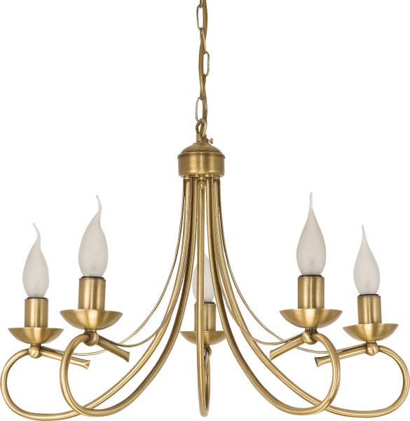 Lampa wisząca sufitowa złota glamour EDYLIT 5xE14 ALFA II 2-290 1048883