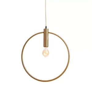Lampa Wisząca Sufitowa Złota Obręcz BOLTON Koło Pierścień 40 cm 988596 Lampa Wisząca Sufitowa Złota Obręcz BOLTON Koło Pierścień 40 cm 988596