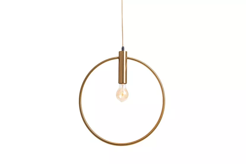 Lampa Wisząca Sufitowa Złota Obręcz BOLTON Koło Pierścień 40 cm 988596