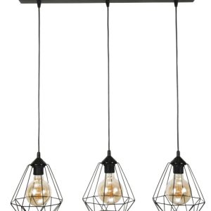 Lampa wisząca sufitowa zwis EDYLIT loft klosz druciany 3xE27 TARIS 13-022 1048819 Lampa wisząca sufitowa zwis EDYLIT loft klosz druciany 3xE27 TARIS 13-022 1048819