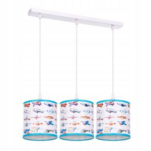 Lampa wisząca sufitowa żyrandol abażur nadruk listwaSAMOLOTY 335605