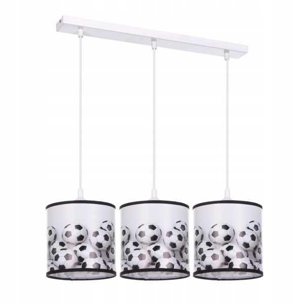 Lampa wisząca sufitowa żyrandol abażur nadruk Piłka Nożna 335604