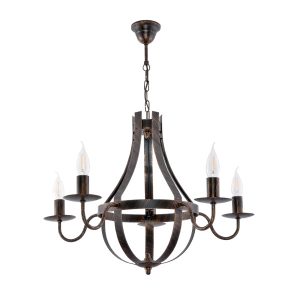 Lampa wisząca sufitowa żyrandol do salonu vintage 5xE14 ELEN NEGRO 11-360 1004520 Lampa wisząca sufitowa żyrandol do salonu vintage 5xE14 ELEN NEGRO 11-360 1004520