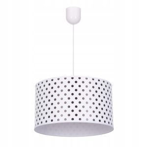 Lampa wisząca sufitowa żyrandol nadruk abażur KROPKI 335406 Lampa wisząca sufitowa żyrandol nadruk abażur KROPKI 335406