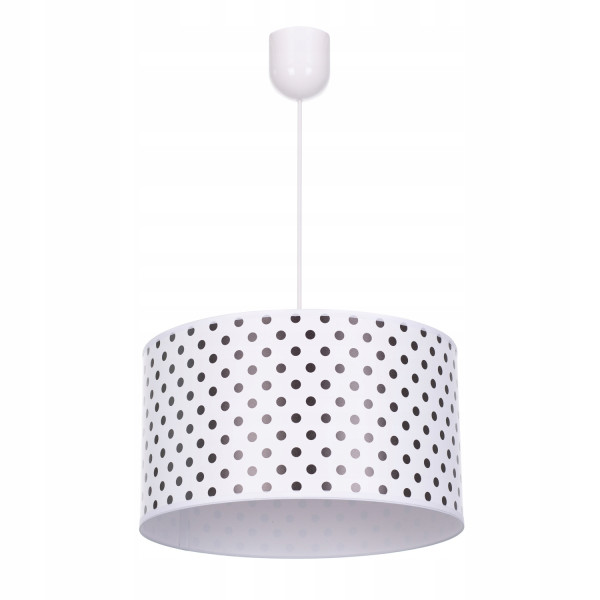 Lampa wisząca sufitowa żyrandol nadruk abażur KROPKI 335406